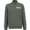 Barbour - Felpa uomo mezza zip in Cotone - Cotes Half Zip Sweatshirt Thyme per Uomo in Cotone - Taglia M - Verde