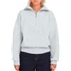 Volcom - Maglione con mezza cerniera - Voltrane Sweater W Bone Heather per Donne - Taglia S - Grigio