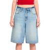 Volcom - Short in cotone - Beeggy Denim Short Dusty Blue Wash per Donne in Cotone - Taglia 28 US