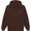 Dickies - Felpa casual con cappuccio - Oakport Hoodie Chocolate Brown per Uomo in Cotone - Taglia M - Marrone