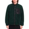 Volcom - Giacca in pile sherpa con cerniera - Muzzer Fuzzar Zip Scarab per Uomo in Silicone - Taglia S - Verde