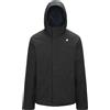 K-Way - Giacca in twill impermeabile e antivento - Jacko Twill Marmotta Black P Blue A per Uomo - Taglia S - Nero