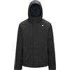 K-Way - Giacca in twill impermeabile e antivento - Jacko Twill Marmotta Black P Blue A per Uomo - Taglia L - Nero