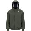 K-Way - Giacca antivento impermeabile e traspirante - Joachim Bonded Green Blackish Blue Depth per Uomo in Pelle - Taglia S - Verde