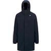 K-Way - Parka lunga e imbottita - Thomas Bonded Blue Depth/Blue Depth per Uomo in Pelle - Taglia S - Blu navy