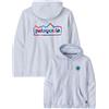 Patagonia - Felpa riciclata - Unity Fitz Uprisal Hoody White per Uomo in Cotone - Taglia XS - Bianco