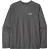 Patagonia - Felpa girocollo in cotone biologico - M's LW Cloud Crag Wildrise Crew Ink Black per Uomo in Cotone - Taglia S - Nero