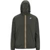 K-Way - Giacca antivento impermeabile e comprimibile - Le Vrai 4.0 Claude Green Blackish per Uomo in Pelle - Taglia S - Verde