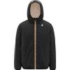 K-Way - Giacca isolante e impermeabile - Le Vrai 4.0 Claude Orsetto Black Pure per Uomo in Pelle - Taglia S - Nero