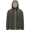 K-Way - Giacca isolante e impermeabile - Le Vrai 4.0 Claude Orsetto Green Blackish per Uomo in Pelle - Taglia S - Verde