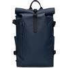 Rains - Zaino da 28 litri - Rolltop Rucksack Large W3 Navy - Blu navy