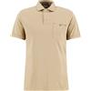 Barbour - Polo Uomo in Cotone Interlock - Premium Corpatch Tailored Polo Shirt Washed Stone per Uomo in Cotone - Taglia S - Marrone