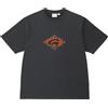 Gramicci - T-shirt in cotone biologico - Flames Tee Vintage Black per Uomo in Cotone - Taglia S - Nero