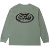 Gramicci - T-shirt in cotone biologico - Gce LS Tee Pigment Dyed Sage Pigment per Uomo in Cotone - Taglia S - Verde