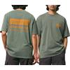 Gramicci - T-shirt in cotone biologico - Gramicci Climbing Tee Pigment Dyed Sage Pigment per Uomo in Cotone - Taglia S - Verde