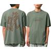 Gramicci - T-shirt in cotone biologico - Livin' Tee Pigment Dyed Sage Pigment per Uomo in Cotone - Taglia S - Verde