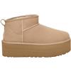 Ugg - Stivali con plateau - W Classic Ultra Mini Platform Sand per Donne in Pelle - Taglia 39 - Beige