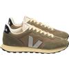 Veja Fair Trade - Scarpe da ginnastica leggere e traspiranti - Rio Branco II Kaki Oxford-Grey Black per Uomo in Cotone - Taglia 42 - Marrone