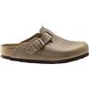Birkenstock - Sabot in pelle oliata - Boston LEOI Regular Tabacco Brown per Donne in Pelle - Taglia 41 - Marrone