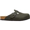 Birkenstock - Zoccoli infeltriti in lana - Boston Wool Narrow Thyme per Donne - Taglia 39 - Verde