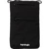 Topologie - Custodia per telefono - Bags Phone Sacoche Black Tech Sateen in Pelle - Nero