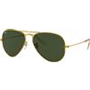 Rayban - Occhiali da sole lifestyle polarizzati - Aviator Classic Arista Gold G-15 Green - Oro