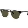 Rayban - Occhiali da sole lifestyle - Clubmaster Polished Black On Arista G-15 Green - Nero