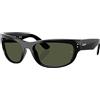Rayban - Occhiali da sole lifestyle - Mega Balorama Polished Green G-15 Green - Nero