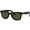 Rayban - Occhiali da sole lifestyle - Wayfarer Ease Polished Black G-15 Green - Nero