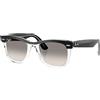 Rayban - Occhiali da sole lifestyle - Wayfarer Street Neat Black Trans/Gradient Grey - Nero