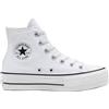 Converse - Sneakers con zeppa - Chuck Taylor All Star Lift Canvas White/Black/White per Donne - Taglia 36 - Bianco