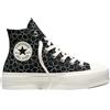 Converse - Sneakers donna in canvas - Chuck Taylor All Star Lift High Black/Egret/Egret per Donne - Taglia 38 - Nero