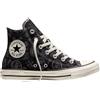 Converse - Sneakers alte in tela - Chuck Taylor All Star Paisley Pop High Black/Dark Matter per Donne - Taglia 36 - Nero