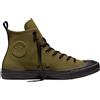 Converse - Scarpe da ginnastica alte in tela - Chuck Taylor All Star TecTuff Bog Down/Black/Black per Uomo - Taglia 41.5 - Kaki