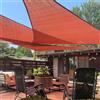 LOVE STORY Tenda parasole triangolare, 30,5 x 30,5 x 30,5 cm, colore rosso terra, tenda parasole per esterni, patio, giardino, cortile