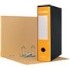 Esselte ESSENTIALS G75 Registratore con Custodia, con Meccanismo a Leva, in Formato Protocollo, 23x33cm, con Dorso da 8 cm, Giallo, 390775090
