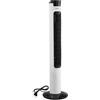 VEVOR Ventilatore a Torre Oscillante, Ventilatore da Pavimento a Torre Girevole da 50 Gradi 3 Velocità 3 Modalità Timer Telecomando, Flusso d'Aria 4,2 m/s per Soggiorno Camera da Letto Ufficio, Bianco