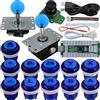 SJ@JX Arcade Game Controller 3D Gamepad Analog Stick Sensor Fly Joystick Microswitch MX LED Button USB Encoder Light Cable for PC PS3 Nintendo Switch Android Raspberry Pi