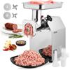 VEVOR Tritacarne Elettrico Capacità 4,17 kg/min, Tritacarne da Tavolo da 1100 W con Lama Piastra di Macinazione, Macchina per Salsicce Commerciale in Acciaio Inox per Cucina Ristorante Hotel