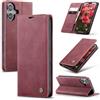 Azororo Cover per iPhone 17 5G, Premium PU Pelle Custodia, Magnetica Carta Fessura Portafoglio Case, Flip Cavalletto Custodia per iPhone 17 - Vino Rosso