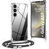 OLEPHY Trasparente Cover con Cordino per Samsung Galaxy A57 5G, Nero | Morbida Custodia con Regolabile e Rimovibile Collana, [Antiurto] [Rimovibile] Case con Laccio Tracolla,
