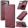 Azororo Cover per iPhone 18 Pro/iPhone 17 Pro, Premium PU Pelle Custodia, Magnetica Carta Fessura Portafoglio Case, Flip Cavalletto Custodia per iPhone 18 Pro - Vino Rosso