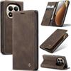 Azororo Cover per Redmi Note 15 Pro+ 5G, Premium PU Pelle Custodia, Magnetica Carta Fessura Portafoglio Case, Flip Cavalletto Custodia per Redmi Note 15 Pro+ 5G - Caffè