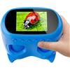 Temodu 2 in 1 Microscopio Bambini e Telescopio, Temodu Microscopio Digitale da 2.0'', Elettronico Portatile Telescopio 10X con 8 luci LED, può essere utilizzato come regalo di compleanno o di Natale (Blue)