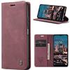 Azororo Cover per Samsung Galaxy A14 5G/4G, Premium PU Pelle Custodia, Magnetica Carta Fessura Portafoglio Case, Flip Cavalletto Custodia per Samsung Galaxy A14- Vino Rosso
