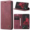 Azororo Cover per Samsung Galaxy A34 5G, Premium PU Pelle Custodia, Magnetica Carta Fessura Portafoglio Case, Flip Cavalletto Custodia per Samsung Galaxy A34- Vino Rosso