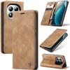 Azororo Cover per Redmi Note 15 Pro 4G, Premium PU Pelle Custodia, Magnetica Carta Fessura Portafoglio Case, Flip Cavalletto Custodia per Redmi Note 15 Pro 4G - Marrone