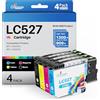 Q-image LC527 LC-527 Cartucce compatibile per Brother LC527 LC527VAL LC527XL compatibili per Brother MFC-J4350DW MFC-J4550DW (4-Pack)