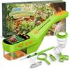 CIMELR Cattura Insetti con Microscopio per Bambini, Schermo 2,4", Microscopio Digitale 500X con Batteria 1000mAh, 8 LED, Foto/Video 1080P, Giocattolo e Regalo, Kit Esploratore per Bambini 3-12 Anni