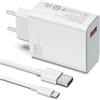 shefor Caricatore Per Xiaomi 33W USB C Caricabatterie veloce Per Xiaomi | Mi 13 Mi 12 Mi12Pro Mi11 11 Ultra lite Mi 10 Redmi Note 12 12 s 11 11 Pro 10 10 Pro Poco X4 X3 F4 G Adattatore TurboCharge